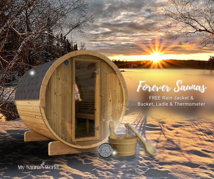 Forever Saunas Thermally Treated 2-Person Sauna with Back Window - Ready to Ship!